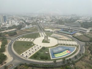 Photo de la place de l'indépendance à Lomé