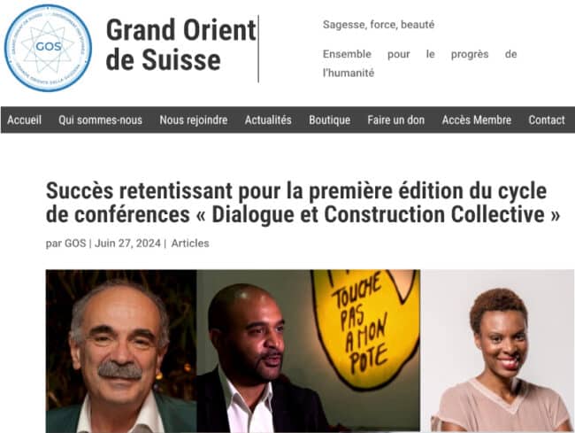 Remise du 1er Prix de l’engagement humaniste du GOS