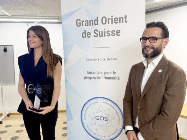 « Le Grand Orient de Suisse a honoré Hanna Assouline »